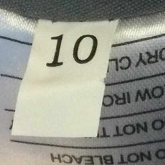 FORMAL PARTY SZ 10 L Charcoal Gray Pleated V-Neck A-Line Maxi Dress NWT B95 - Picture 7 of 9